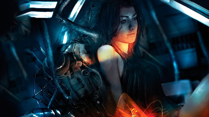 Mass Effect, Miranda Lawson, video games, science fiction, thighs