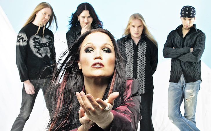 Nightwish band poster, members, girl, look, women, people, group Of People