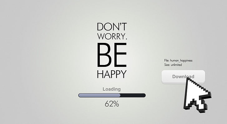 Dont Worry, Be Happy, don't worry be happy digital wallpaper
