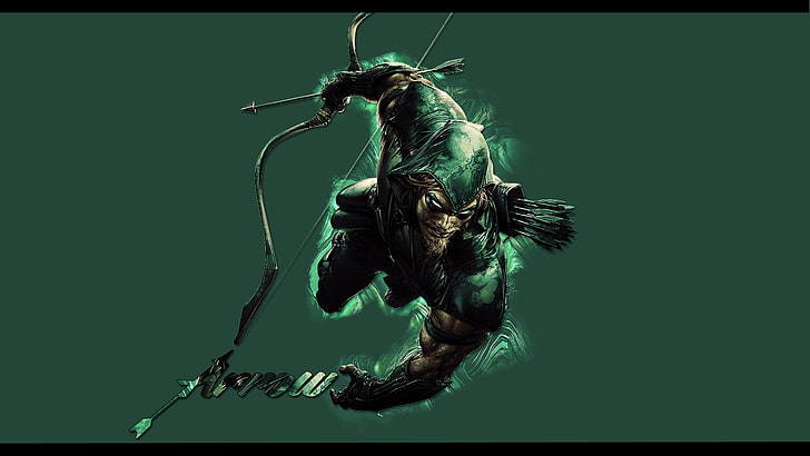 archer illustration, Arrow, DC Comics, superhero, Green Arrow, HD wallpaper