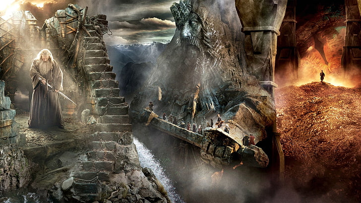 HD wallpaper: adventure, desolation, fantasy, hobbit, lord, lotr, rings,  smaug | Wallpaper Flare