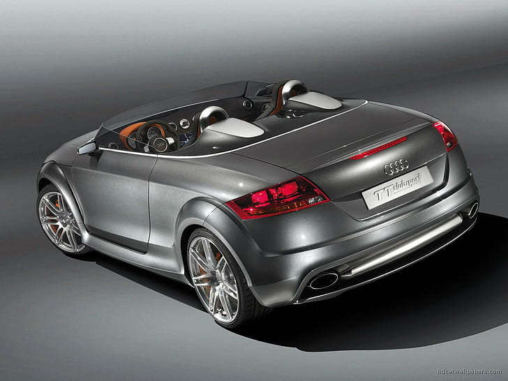 Audi TT Clubsport 2, silver audi convertible coupe, cars
