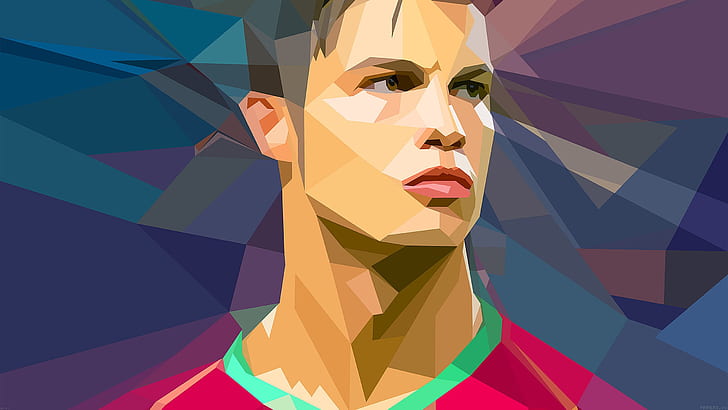 Cristiano Ronaldo Vector, HD wallpaper