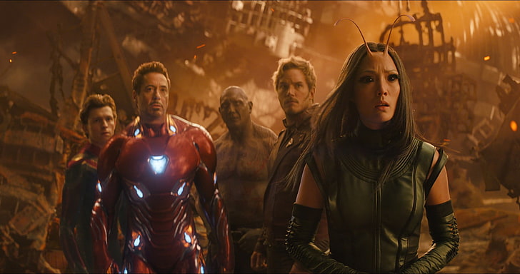 Marvel Avengers Infinity War 3 movie still screenshot, Star Lord