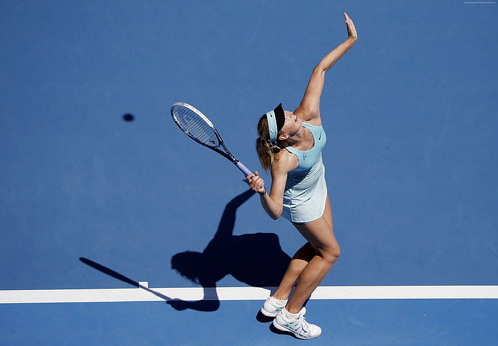 sportswoman, Tennis, 4K, Maria Sharapova