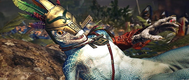 Total War: Warhammer II, Lizardmen, animals, lizards, reptiles, HD wallpaper