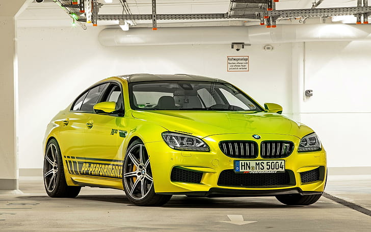 2014 PP Performance BMW M6 RS800 Gran Coupe, yellow bmw sedan, HD wallpaper