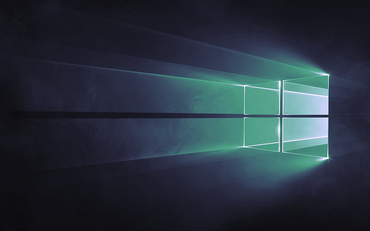 Windows 10, reflection, illuminated, light - natural phenomenon HD wallpaper