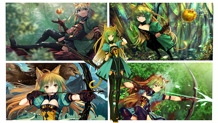 anime, anime girls, artwork, Atalanta (Fate/Grand Order), Archer of Red, HD wallpaper