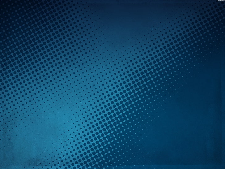 blue and teal digital wallpaper, pattern, hole, shape, metal, HD wallpaper