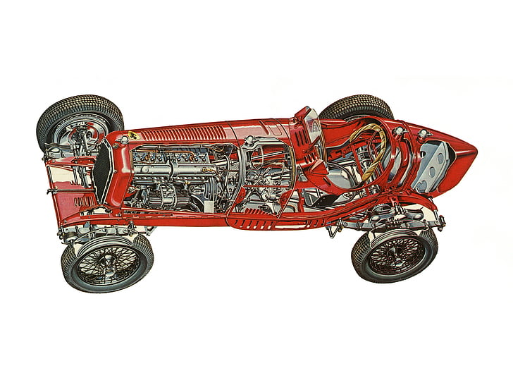 1933, alfa, cutaway, engine, engines, interior, race, racing, HD wallpaper