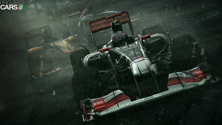 gray dragster digital wallpaper, Project cars, video games, mode of transportation