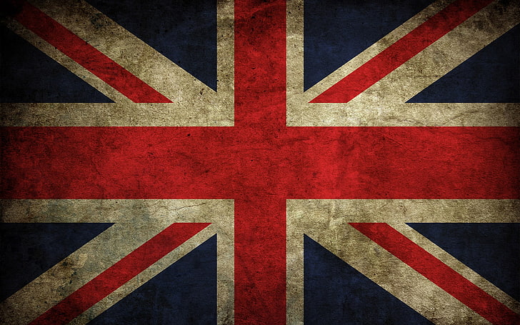 Germany flag, UK, british flag, Union Jack, red, backgrounds