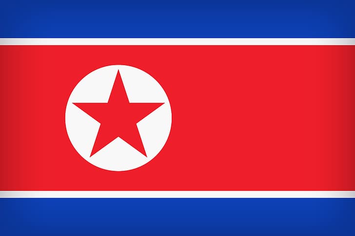Flag, North Korea, Flag Of North Korea, North Korea Large Flag, HD wallpaper
