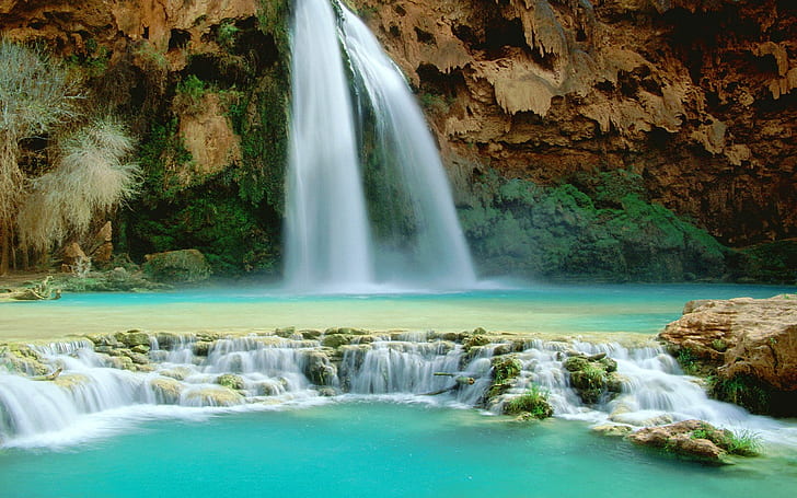 Waterfall in Arizona Havasu Falls Desktop Wallpaper HD 2560×1600, HD wallpaper