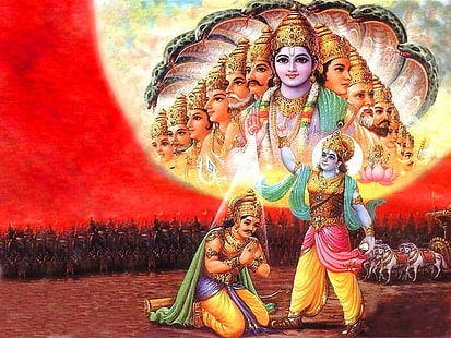 HD wallpaper: Lord Krishna And Balaram, two Hindu deity HD wallpaper, God,  art and craft | Wallpaper Flare
