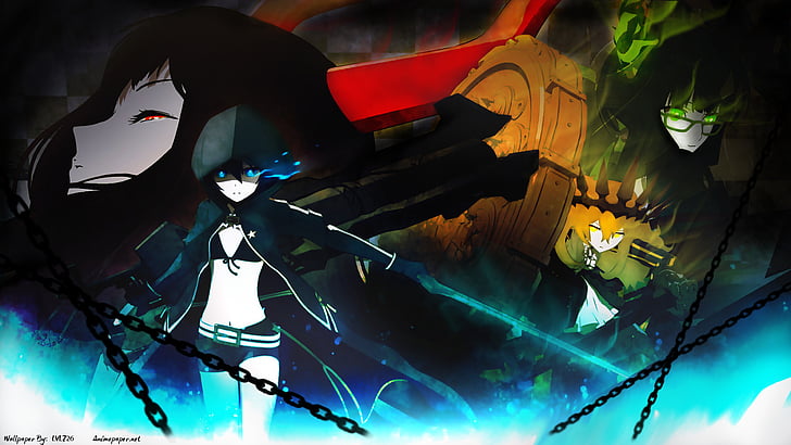 Anime, Black Rock Shooter, Black Gold Saw, Chariot (Black Rock Shooter), HD wallpaper