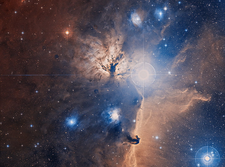 Flame Nebula, Space, Nasa, Observatory, marshallspaceflightcenter, HD wallpaper