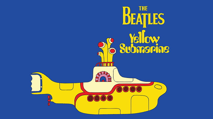 the beatles yellow submarine music bands 1366x768  Entertainment Music HD Art