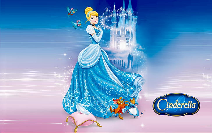 Castle of Cinderella and friends Jaq and Perla Cartoons Pictures Desktop HD Wallpapers for mobile phones and computer 1920×1200