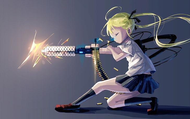 Kill me Baby, anime girls, Sonya (Kill Me Baby), illuminated, HD wallpaper