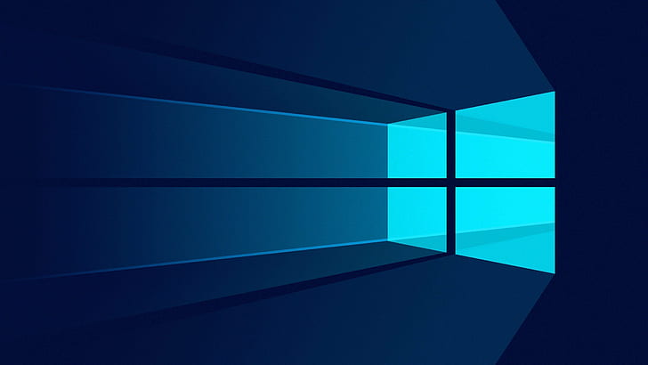 microsoft windows windows10, blue, modern, indoors, architecture, HD wallpaper