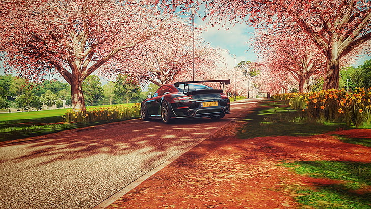 Porsche 911 GT2 RS, car, Forza Horizon 4, HD wallpaper