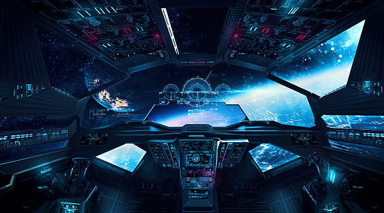 HD wallpaper: space ship control panel, cockpit, spaceship, airplane, no  people | Wallpaper Flare