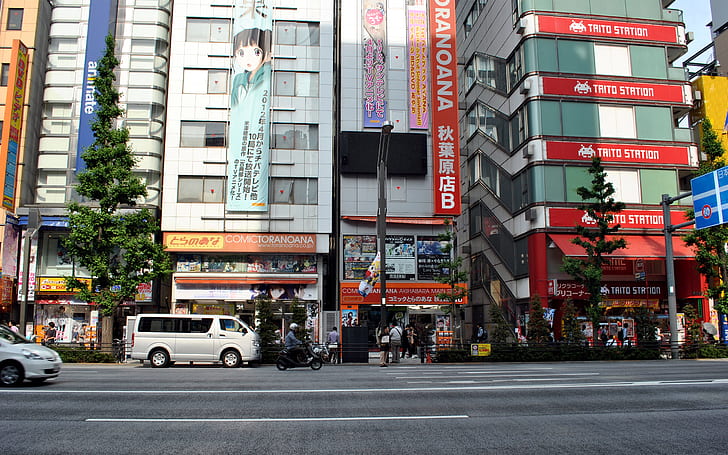 Japan, cityscape, Asia, Akihabara, HD wallpaper