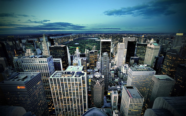 cityscape, New York City, Central Park, building, sky, architecture, HD wallpaper