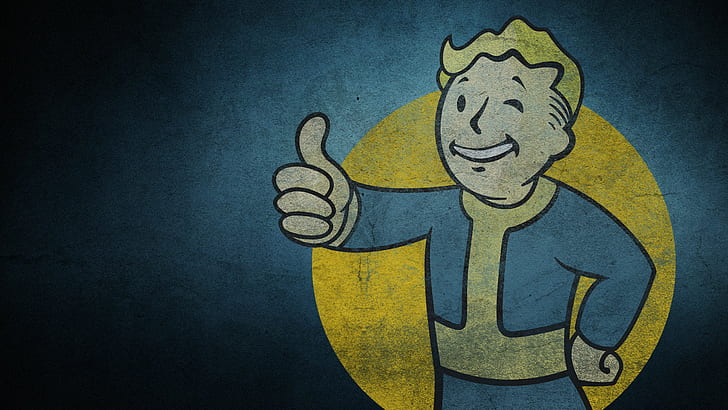 Fallout, Fallout 3, Thumbs Up, Vault Boy, video games, HD wallpaper
