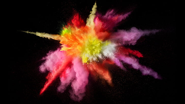 Hd Wallpaper Apple Mac Os Macos Color Burst 5k An Explosion Of Color Wallpaper Flare