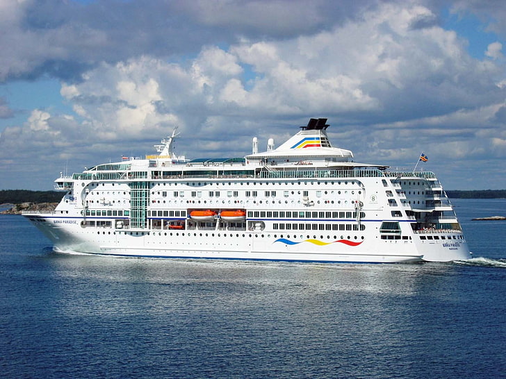 cruise ship, Birka Paradise, vehicle, nautical vessel, water