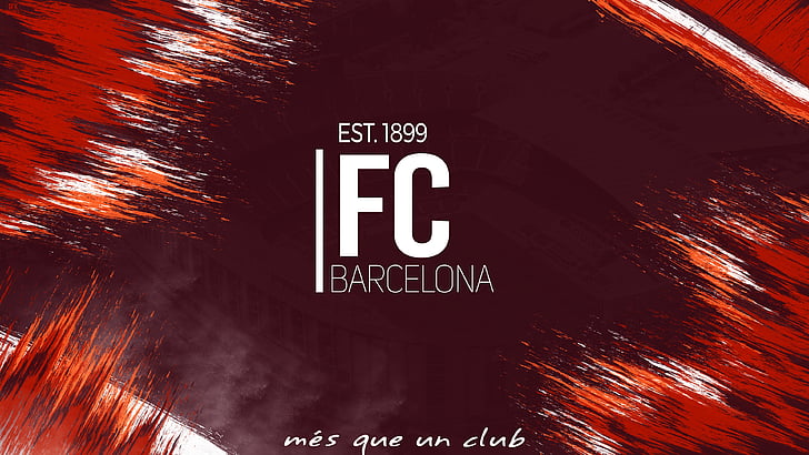 EST 1899 FC Barcelona poster, Football club, 4K