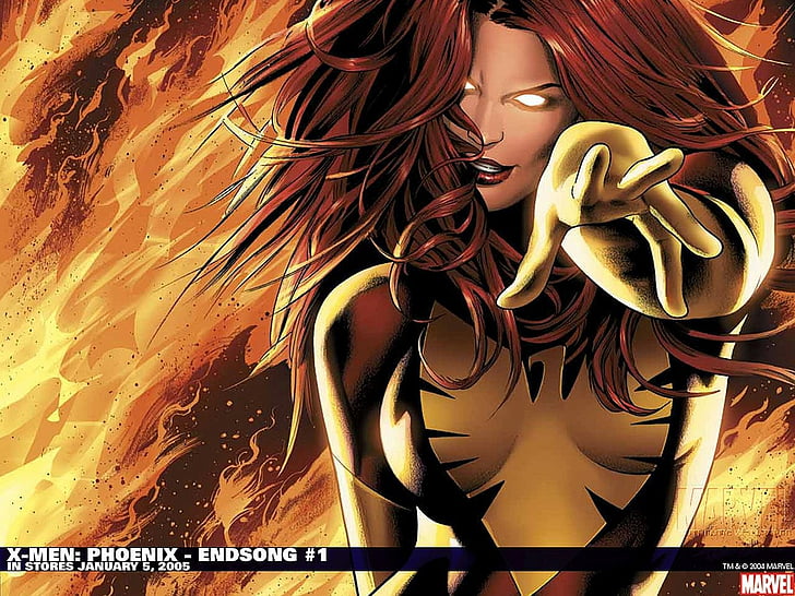 X-Men, X-Men: Phoenix, Jean Grey, Phoenix (Marvel Comics), one person, HD wallpaper