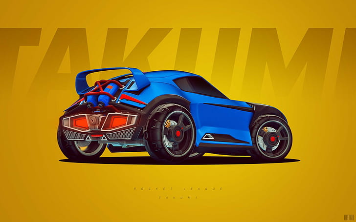 1920x1200 px render Rocket League Takumi video games Cars Lamborghini HD Art, HD wallpaper