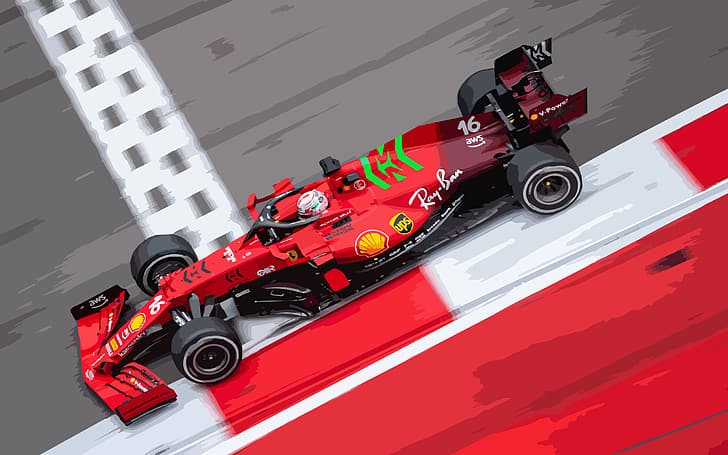 Formula 1, formula cars, Ferrari, Ferrari SF1000, Ferrari SF90, HD wallpaper