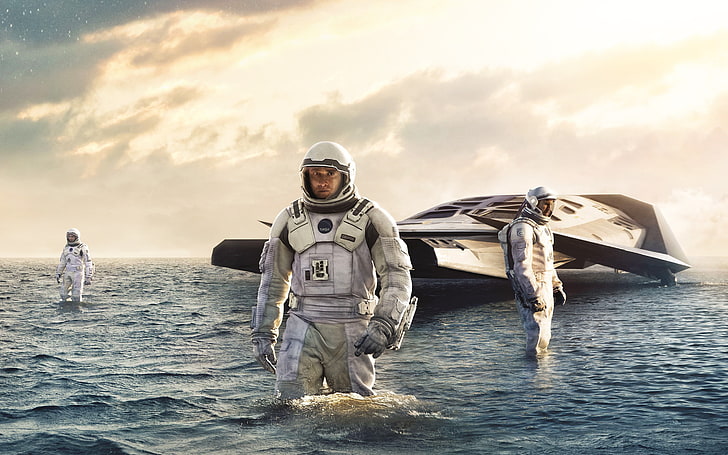 men's white overall suit, Interstellar (movie), movies, Matthew McConaughey, HD wallpaper