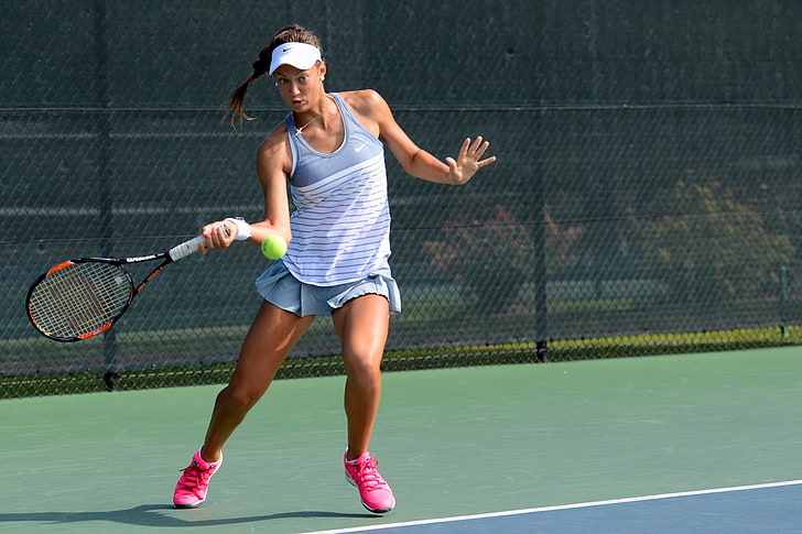 tennis, Tereza Mihalikova, tennis rackets, sport, tennis ball, HD wallpaper