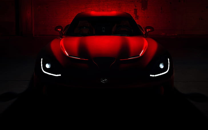 cars, Concept, Dark, Dodge, glow, Gts, Lights, red, SRT, Supercar, HD wallpaper