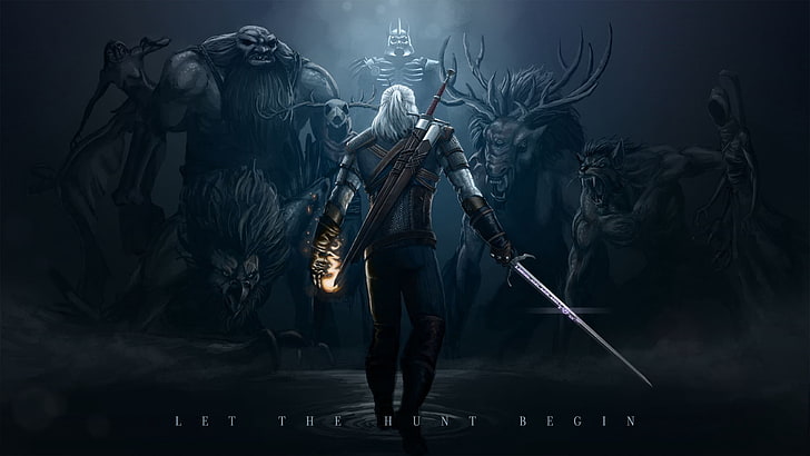 The Witcher wallpaper, the witcher 3, wild hunt, monsters, art