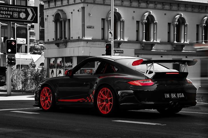Porsche GT3RS, car, street, HD wallpaper