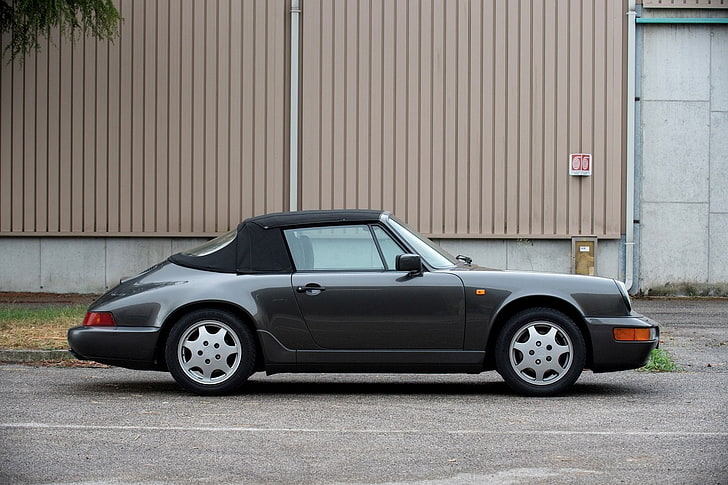 (964), 1989, 911, cabriolet, carrera-4, cars, porsche