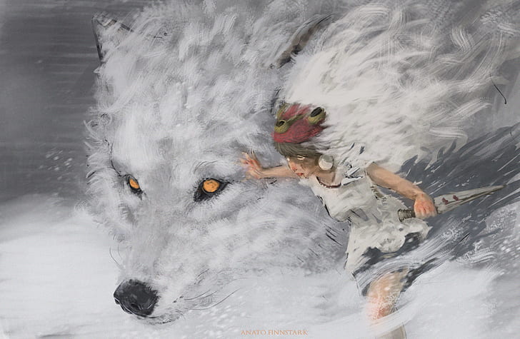 Mobile wallpaper Anime Wolf Princess Mononoke 961827 download the  picture for free