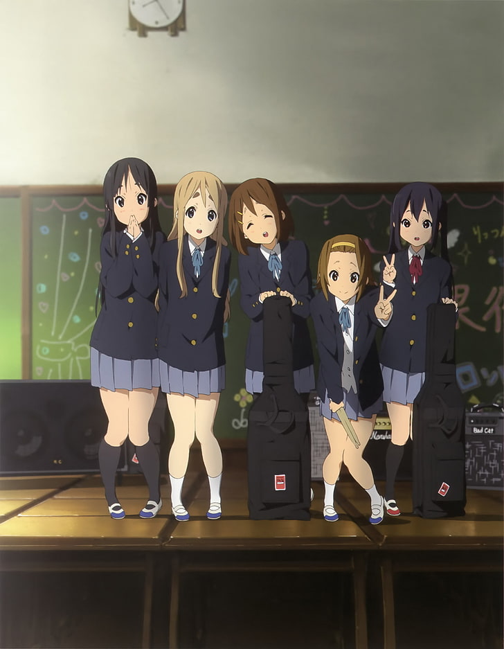 K-ON!, anime girls, Kotobuki Tsumugi, Hirasawa Yui, Nakano Azusa