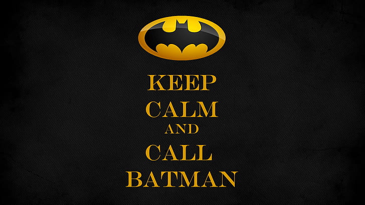 Batman, Batman logo, Keep Calm and..., DC Comics, superhero, HD wallpaper