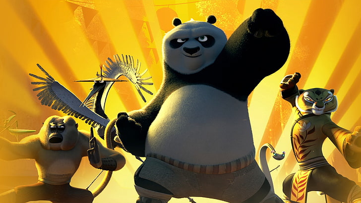 kung fu panda 3, representation, human representation, yellow, HD wallpaper