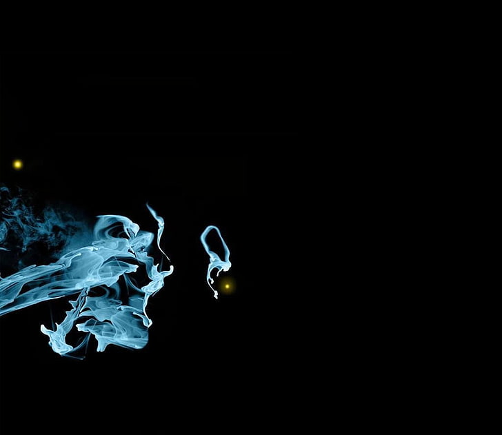 untitled, Fringe (TV series), black background, studio shot, smoke - physical structure
