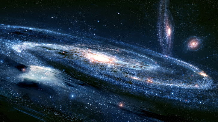 Beautiful space, the universe, stars, galaxies, nebula, photo pf galaxy, HD wallpaper