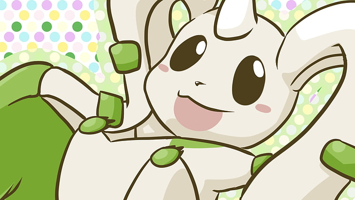 white and green anime character illustration, terriermon, Digimon Adventure, HD wallpaper